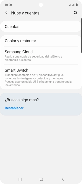 Pulsa Cuentas.