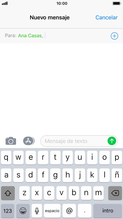 Pulsa en el campo de escritura y escribe el texto del mensaje corto. Pulsa en el campo de escritura y escribe el texto del mensaje corto.