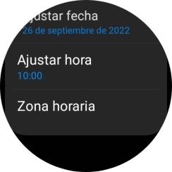 Pulsa Ajustar hora. Pulsa Ajustar hora.