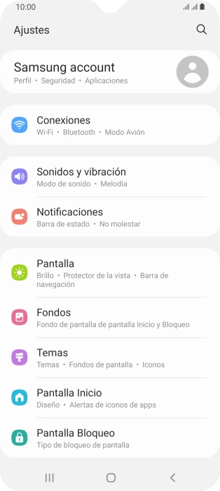Pulsa Sonidos y vibración.