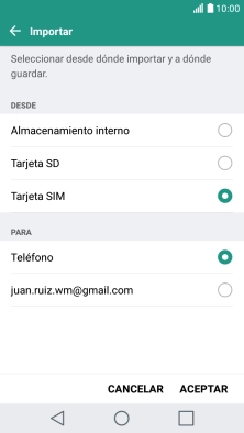 Pulsa Teléfono.