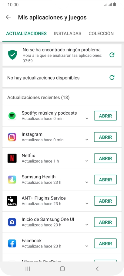 Pulsa INSTALADAS.