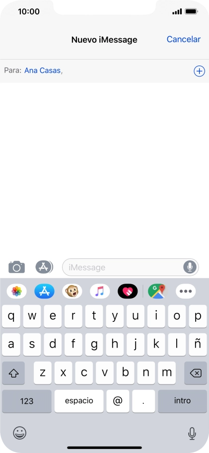 También puedes enviar fotografías, vídeos, mensajes de sonido y diferentes efectos en el iMessage. Sigue las indicaciones de la pantalla para enviar tu iMessage con el contenido deseado.
