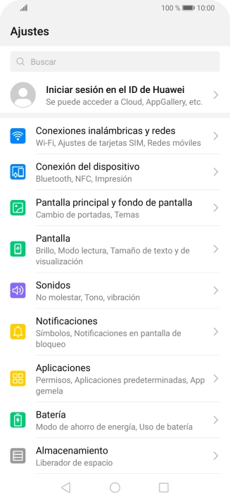 Pulsa Conexiones inalámbricas y redes.