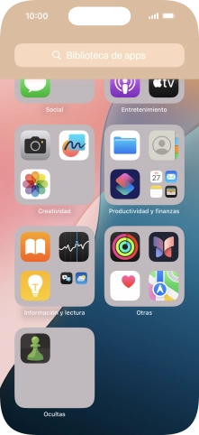 Pulsa la app deseada durante unos instantes. Pulsa la app deseada durante unos instantes.