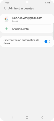 Pulsa la cuenta deseada. Pulsa la cuenta deseada.