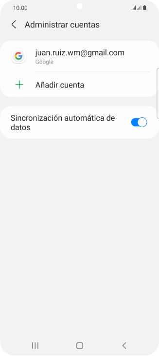 Pulsa la cuenta deseada. Pulsa la cuenta deseada.