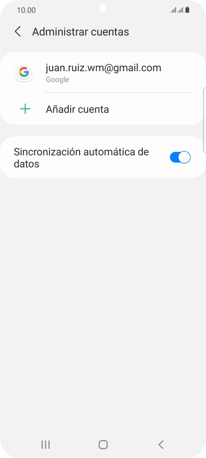 Pulsa la cuenta deseada. Pulsa la cuenta deseada.