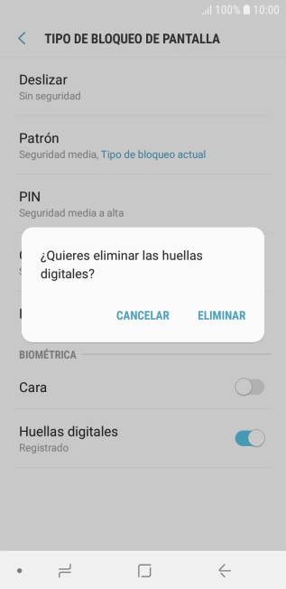 Pulsa ELIMINAR. Pulsa ELIMINAR.