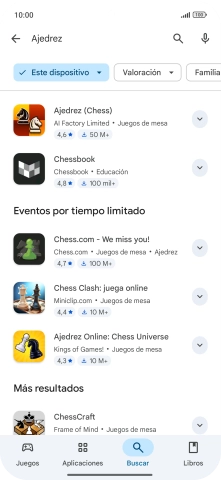 Pulsa la app deseada. Pulsa la app deseada.