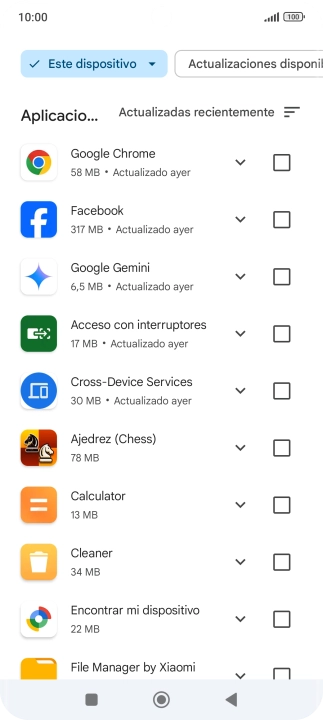 Pulsa la app deseada. Pulsa la app deseada.