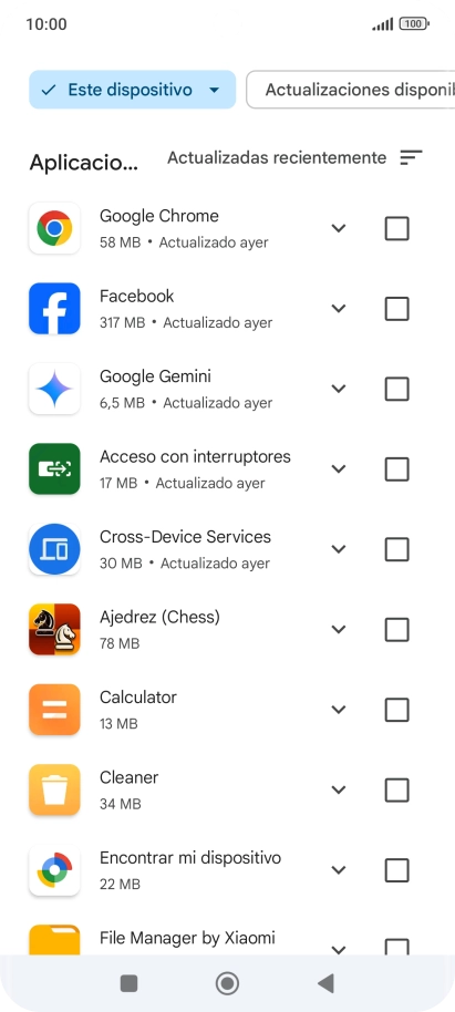 Pulsa la app deseada. Pulsa la app deseada.