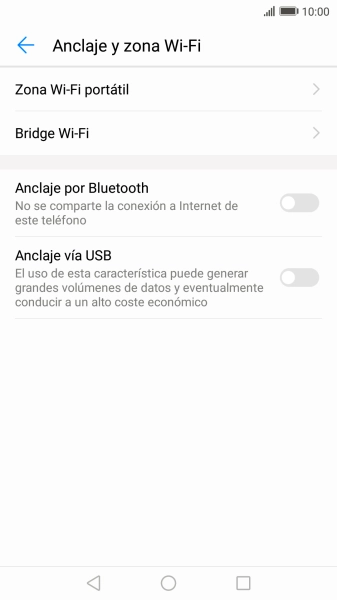 Pulsa Zona Wi-Fi portátil. Pulsa Zona Wi-Fi portátil.
