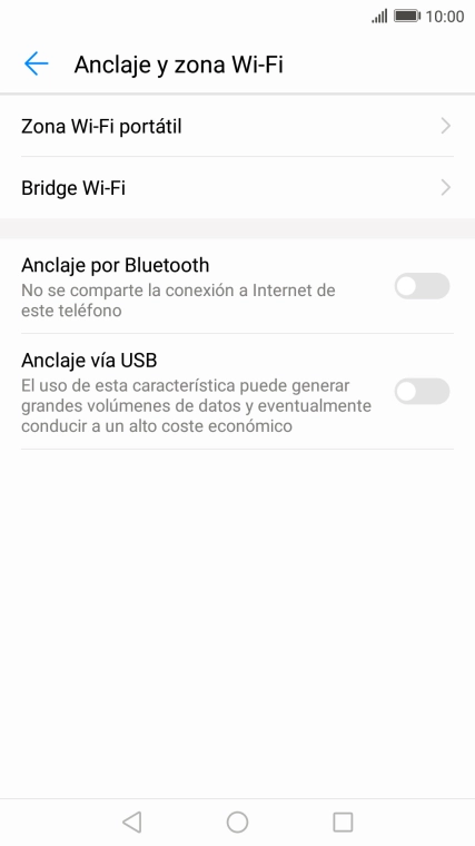 Pulsa Zona Wi-Fi portátil. Pulsa Zona Wi-Fi portátil.