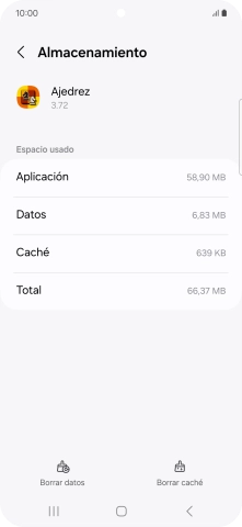 Pulsa Borrar caché. Pulsa Borrar caché.