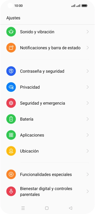 Pulsa Aplicaciones.