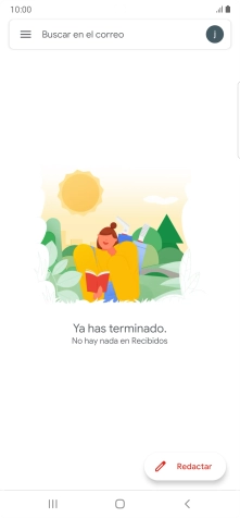 Pulsa el icono de cuenta de correo electrónico. Pulsa el icono de cuenta de correo electrónico.