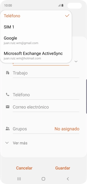 Pulsa Teléfono.