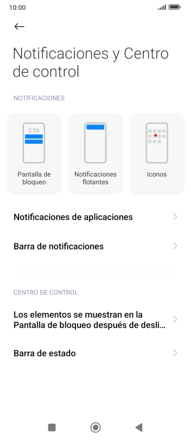 Pulsa Notificaciones de aplicaciones. Pulsa Notificaciones de aplicaciones.