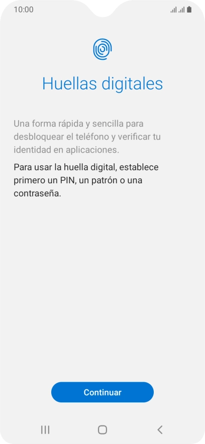 Pulsa Continuar.