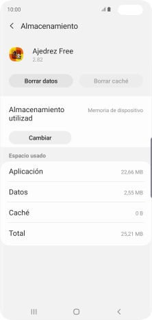 Pulsa la tecla de inicio para terminar y regresar a la pantalla de inicio.