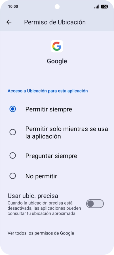 Pulsa el ajuste deseado. Pulsa el ajuste deseado.