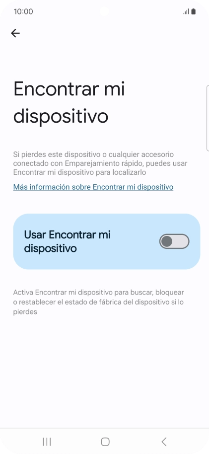 Pulsa el indicador junto a 