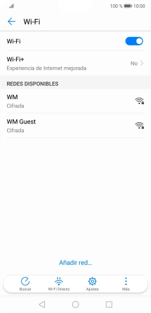 Pulsa la red wifi deseada. Pulsa la red wifi deseada.