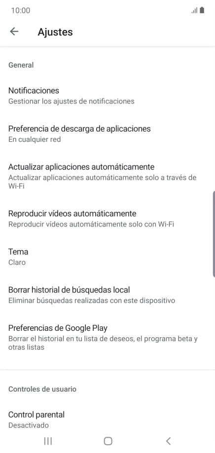 Pulsa Actualizar aplicaciones automáticamente. Pulsa Actualizar aplicaciones automáticamente.
