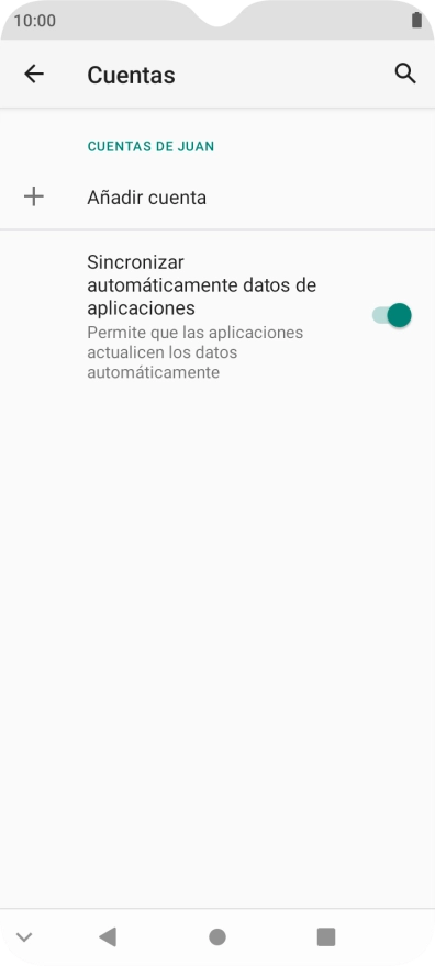 Pulsa Añadir cuenta. Pulsa Añadir cuenta.