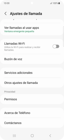 Pulsa Buzón de voz.