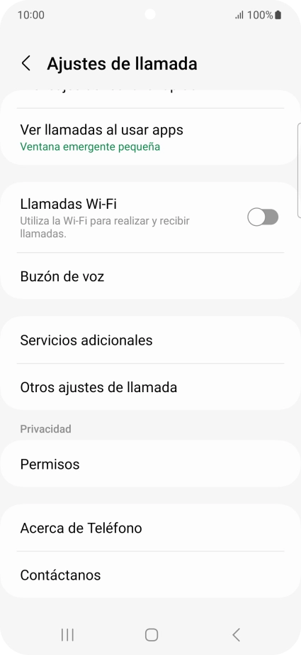 Pulsa Buzón de voz.