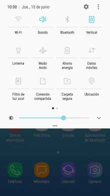 Pulsa el icono de ajustes. Pulsa el icono de ajustes.