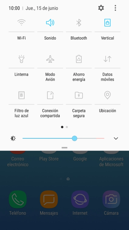 Pulsa el icono de ajustes. Pulsa el icono de ajustes.
