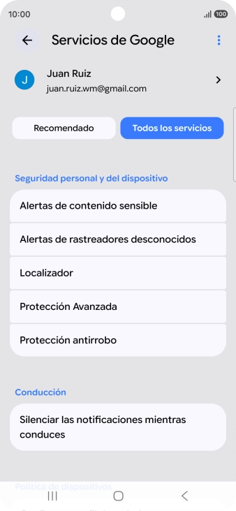 Pulsa Localizador.