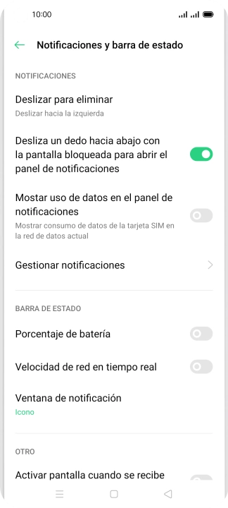 Pulsa Gestionar notificaciones. Pulsa Gestionar notificaciones.