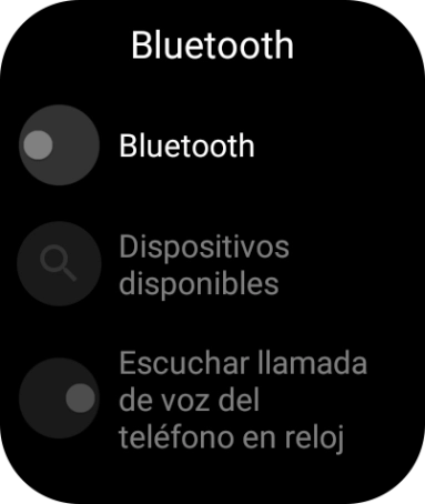 Pulsa Bluetooth para activar la función. Pulsa Bluetooth para activar la función.