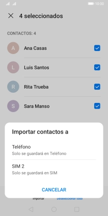 Pulsa Teléfono.
