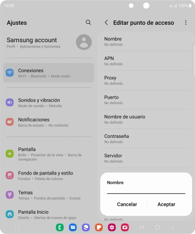 Introduce Vodafone Internet y pulsa Aceptar. Introduce Vodafone Internet y pulsa Aceptar.