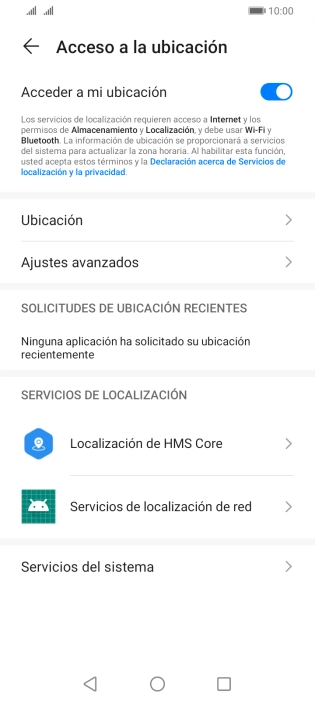 Pulsa Ubicación. Pulsa Ubicación.