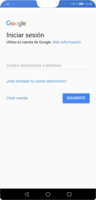 Si no tienes una cuenta de Google, pulsa Crear cuenta y sigue las indicaciones de la pantalla para ver cómo crear una cuenta nueva. Si no tienes una cuenta de Google, pulsa Crear cuenta y sigue las indicaciones de la pantalla para ver cómo crear una cuenta nueva.