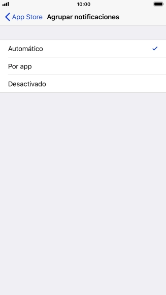 Pulsa el ajuste deseado. Pulsa el ajuste deseado.