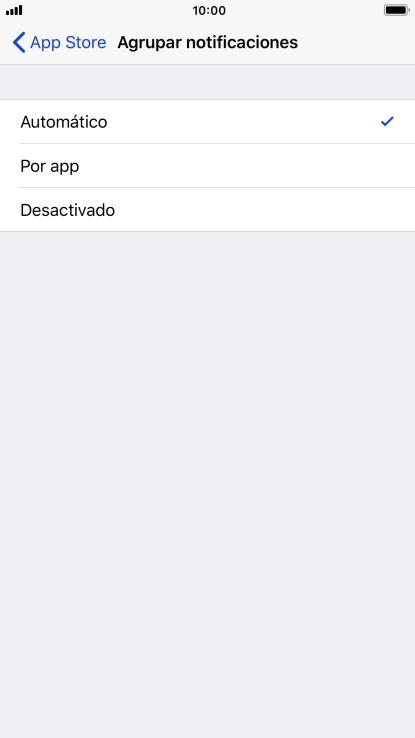 Pulsa el ajuste deseado. Pulsa el ajuste deseado.