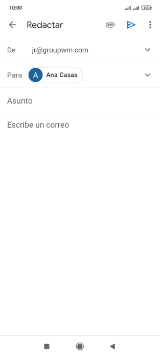 Pulsa Asunto e introduce el asunto deseado. Pulsa Asunto e introduce el asunto deseado.