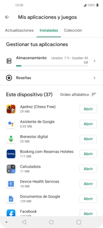 Pulsa la app deseada. Pulsa la app deseada.