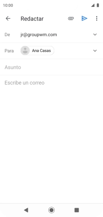 Pulsa Asunto e introduce el asunto deseado. Pulsa Asunto e introduce el asunto deseado.