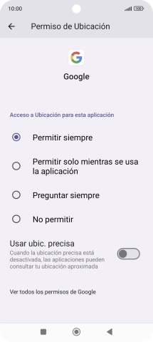 Pulsa el ajuste deseado. Pulsa el ajuste deseado.