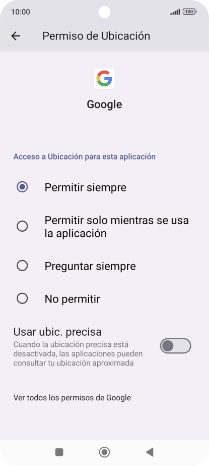Pulsa el ajuste deseado. Pulsa el ajuste deseado.
