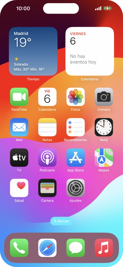 Cuando el icono de carga de batería aparece en la pantalla, el teléfono se está cargando. Cuando el icono de carga de batería aparece en la pantalla, el teléfono se está cargando.