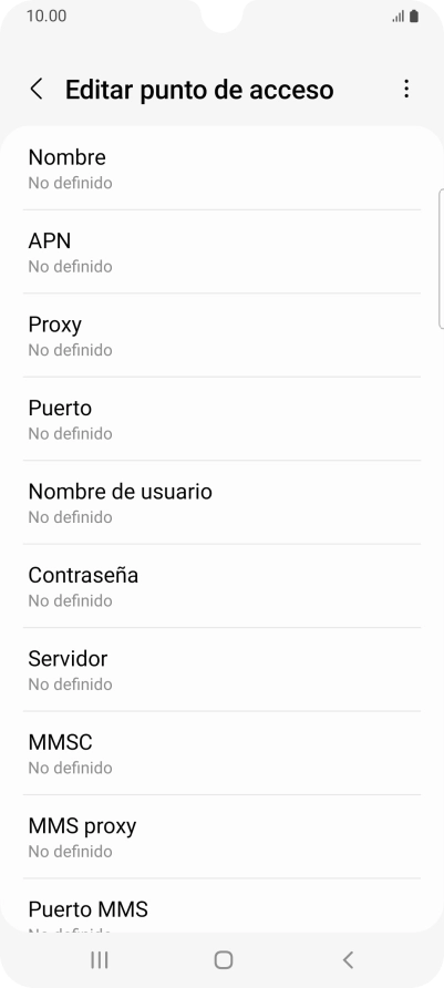 Pulsa Nombre.